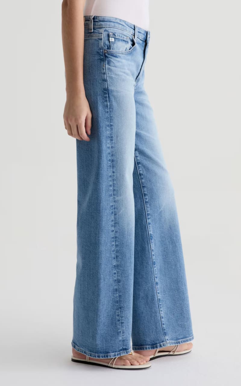 AG Jeans- Adria Low Rise Wide Leg in Helios - denim