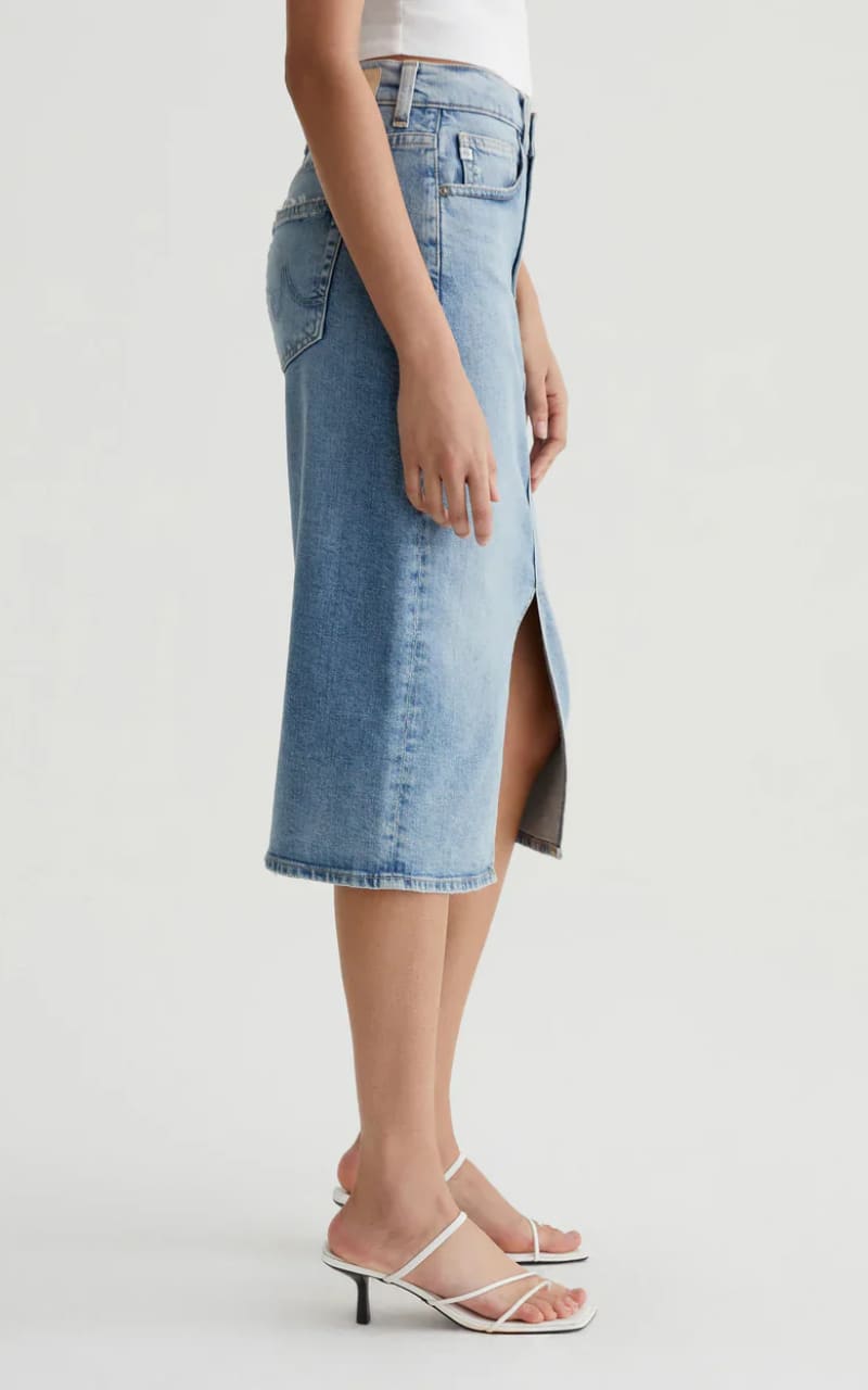 AG Jeans- Alicia Denim Midi Skirt