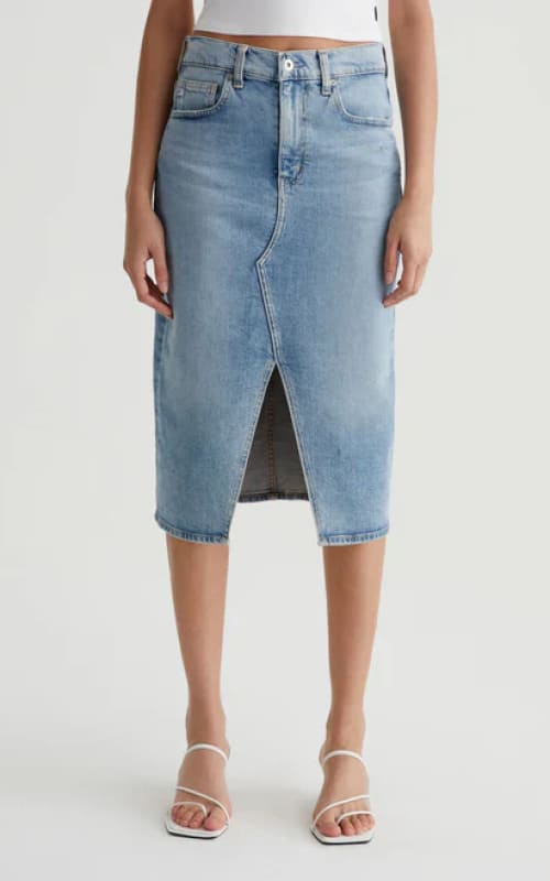 AG Jeans- Alicia Denim Midi Skirt