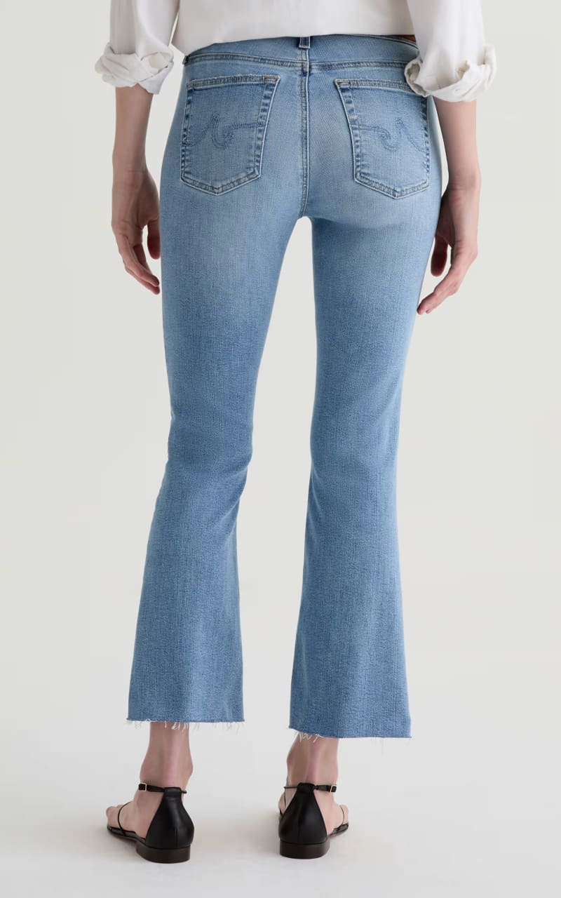 AG Jeans- Farrah Boot Crop in Marina Blue - denim