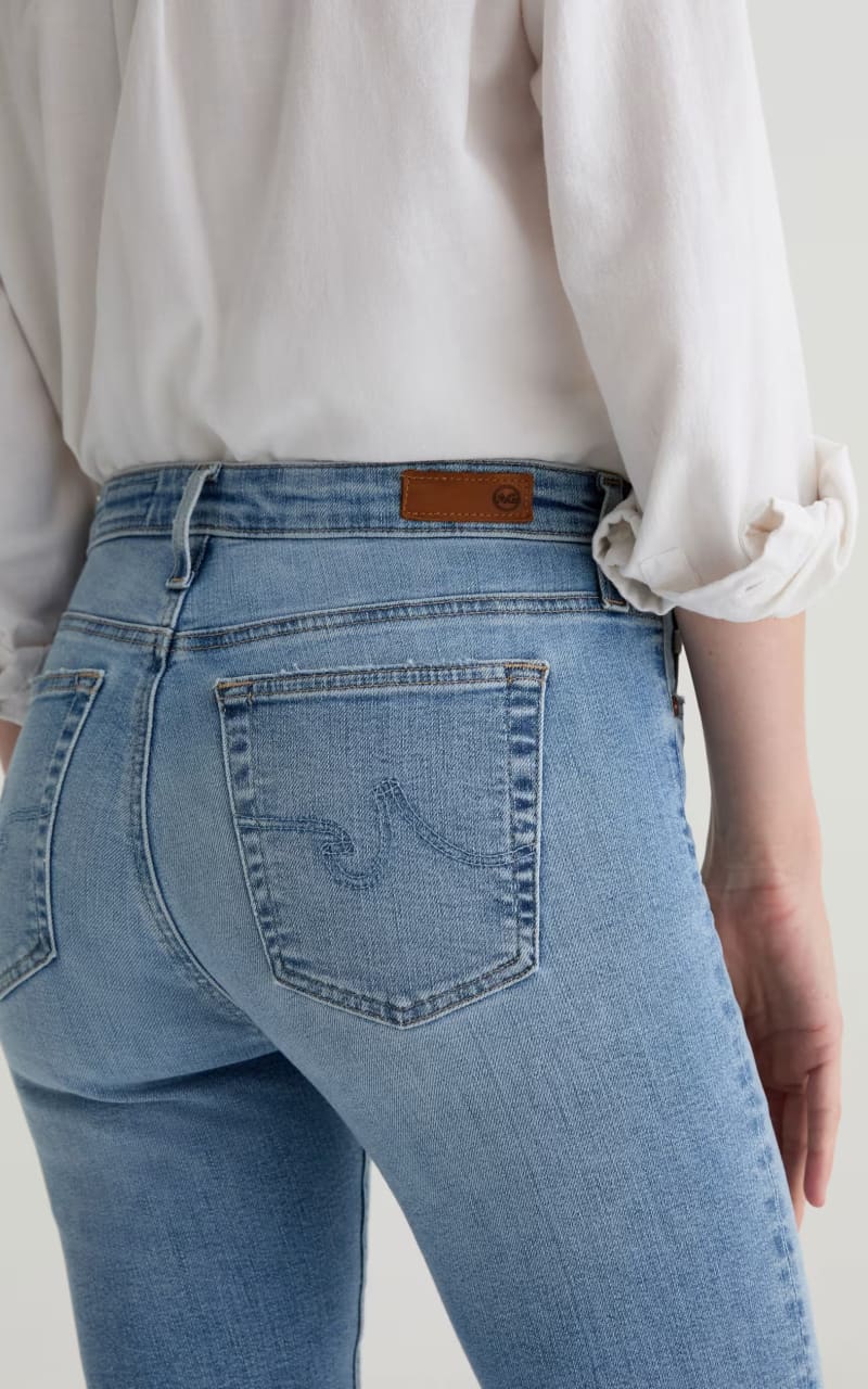 AG Jeans- Farrah Boot Crop in Marina Blue - denim
