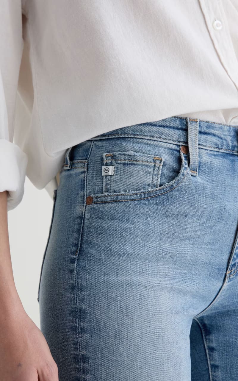 AG Jeans- Farrah Boot Crop in Marina Blue - denim