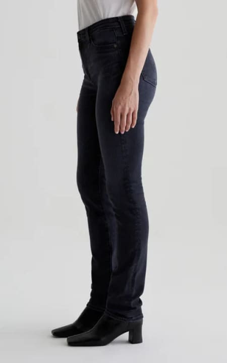 AG Jeans- Mari Extended Length Slim Straight Jean - denim