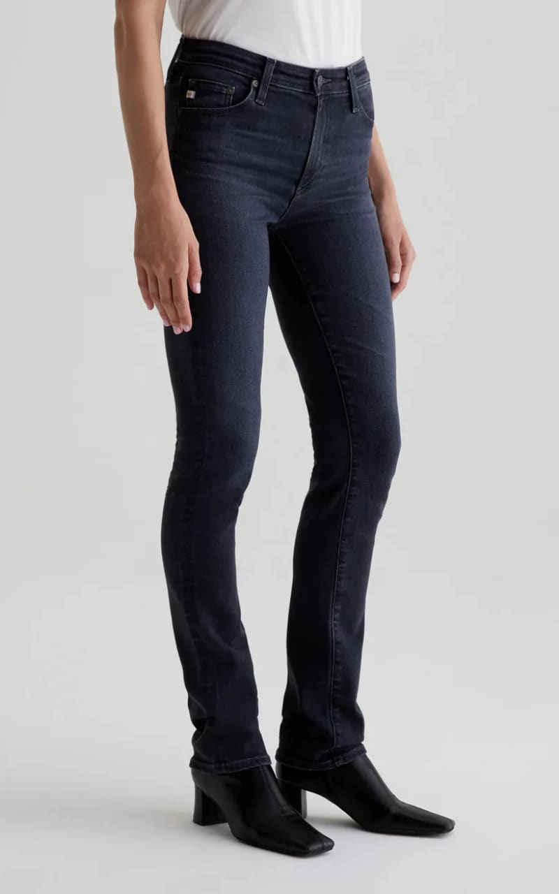 AG Jeans- Mari Extended Length Slim Straight Jean - denim