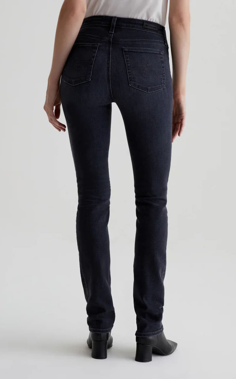 AG Jeans- Mari Extended Length Slim Straight Jean - denim