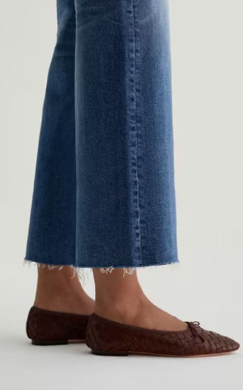 AG Jeans- Saige Wide Leg Crop in 16 Years Postcard - denim
