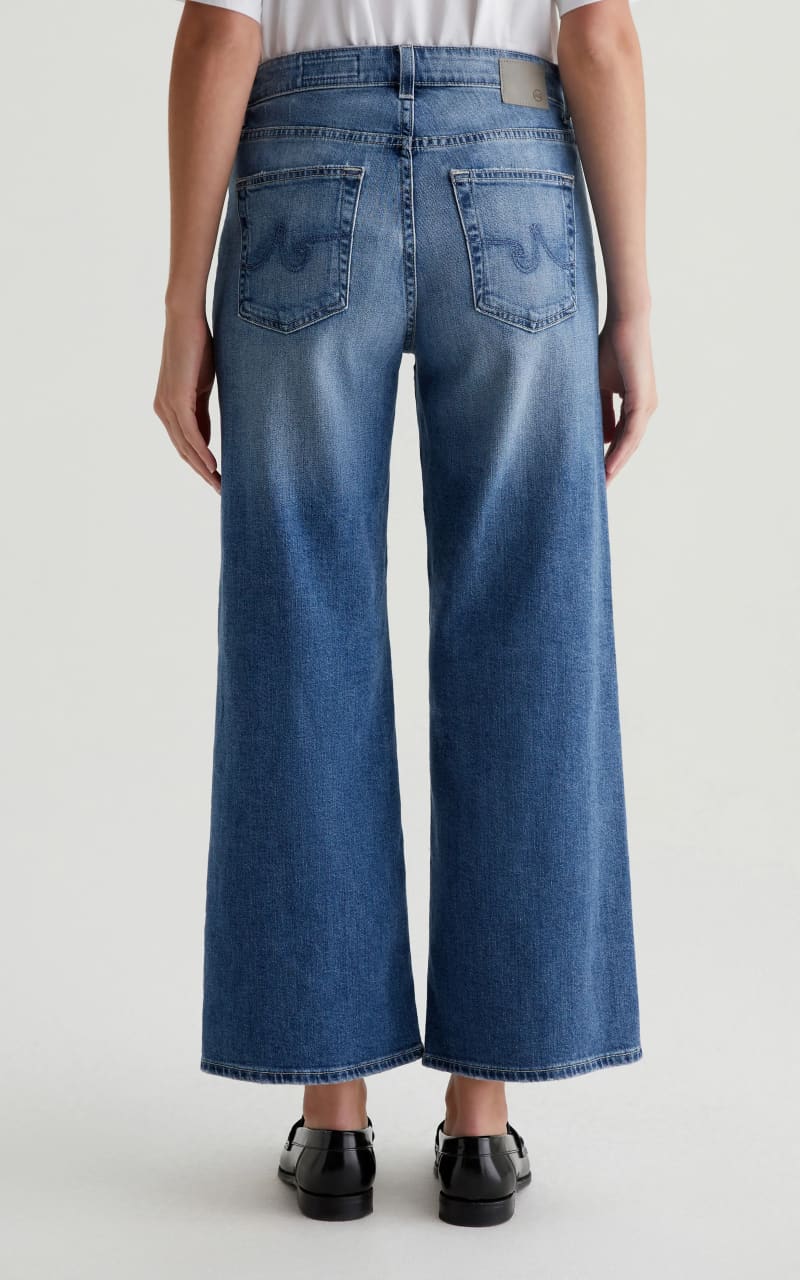 AG Jeans- Saige Wide Leg Crop in Bell Canyon - denim