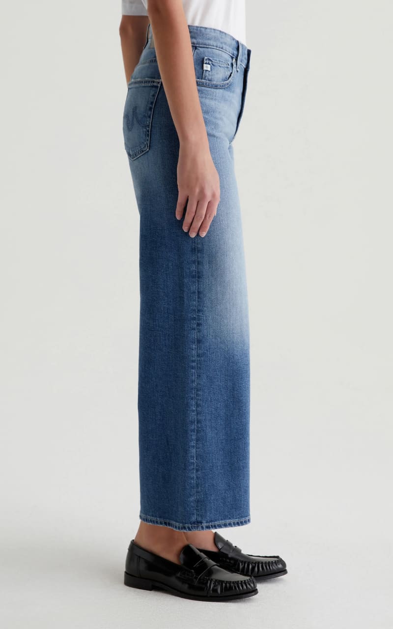 AG Jeans- Saige Wide Leg Crop in Bell Canyon - denim