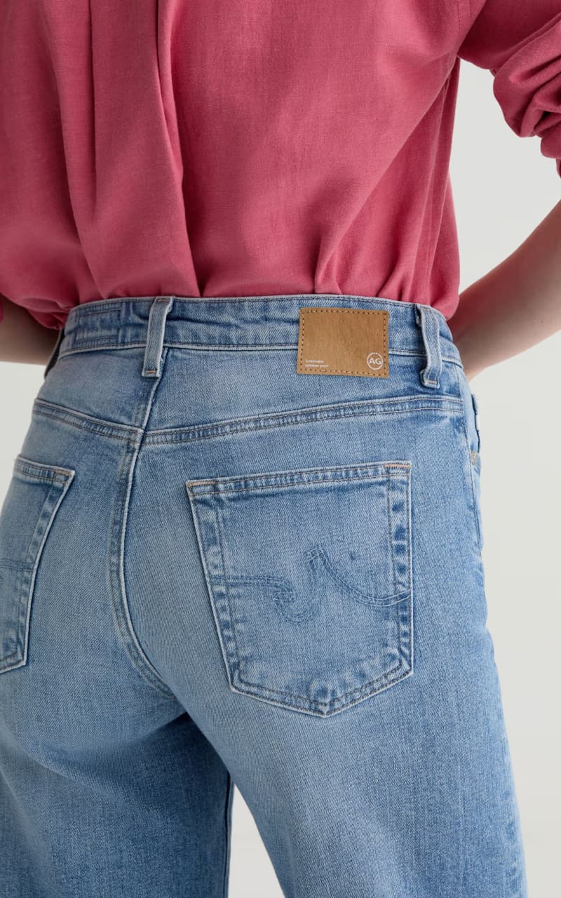 AG Jeans- Saige Wide Leg Crop in Helios - denim