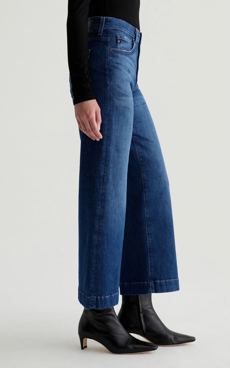 AG Jeans- Saige Wide Leg Crop in Mykonos - denim