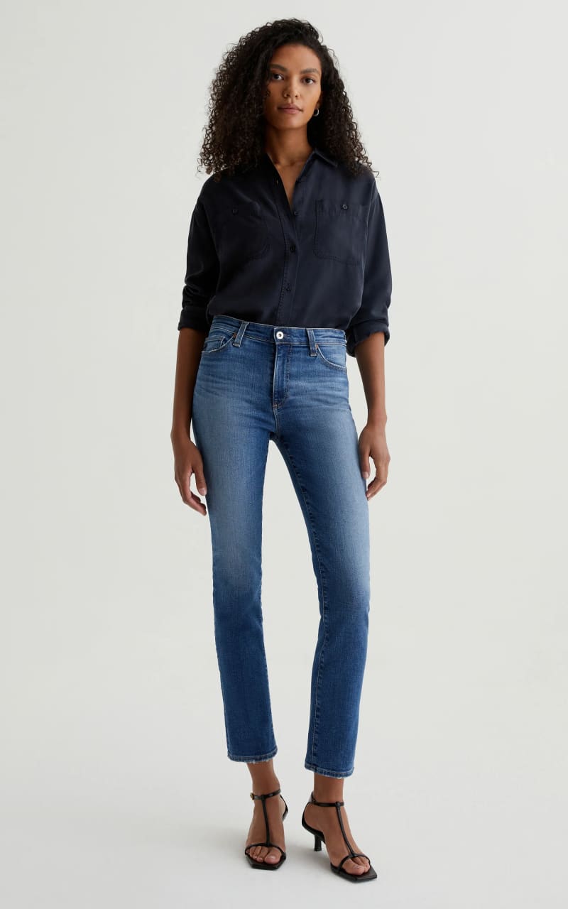 AG Jeans - Mari Mid Rise Slim Straight - denim