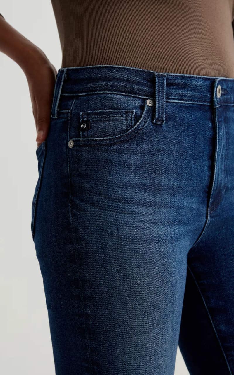 AG Jeans- Mari Mid-Rise Slim Straight in Epilogue - denim