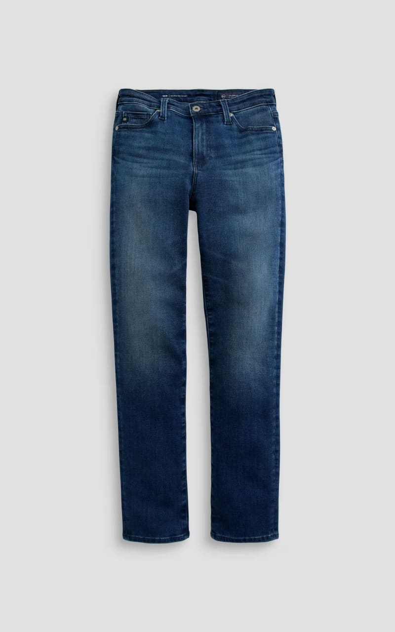 AG Jeans- Mari Mid-Rise Slim Straight in Epilogue - denim