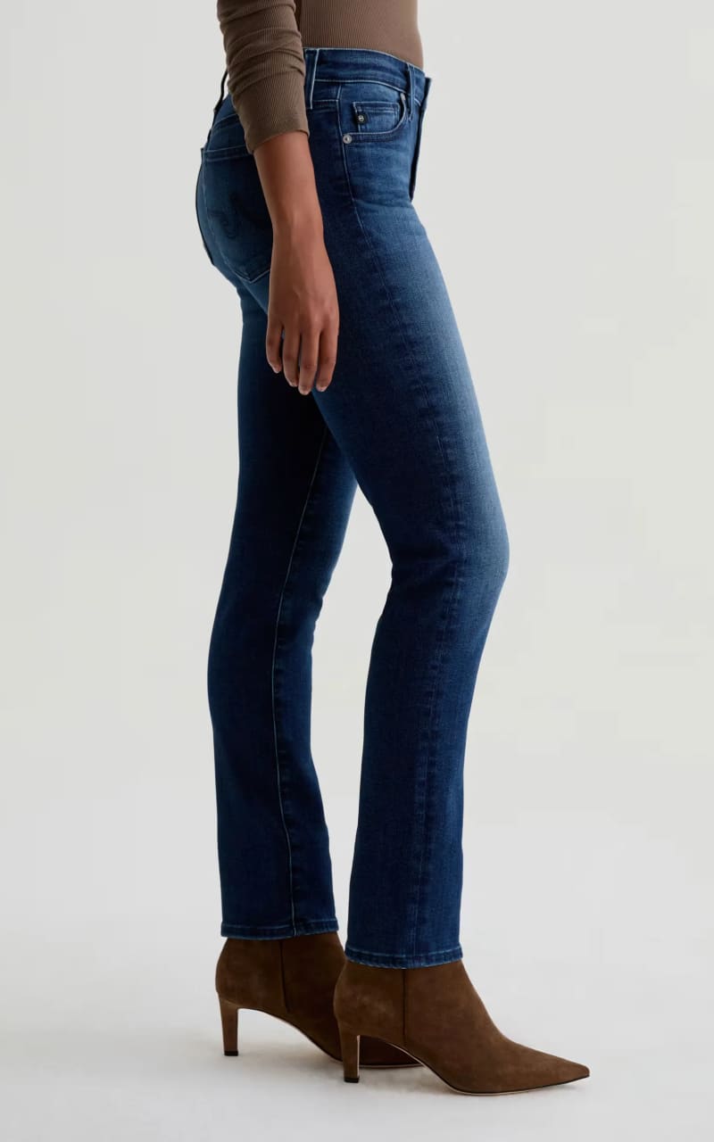 AG Jeans- Mari Mid-Rise Slim Straight in Epilogue - denim