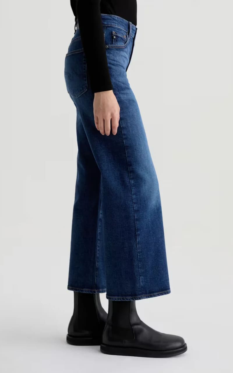 AG Jeans- Saige Wide Leg Crop in Veiled - denim