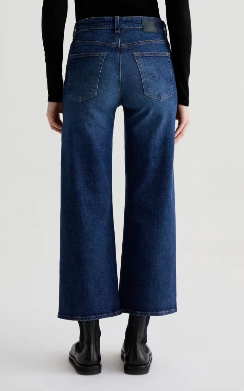 AG Jeans- Saige Wide Leg Crop in Veiled - denim