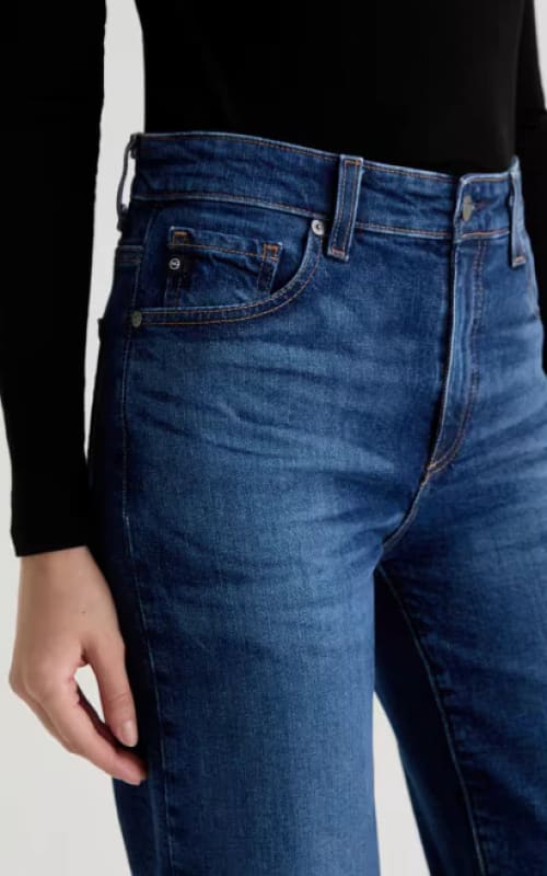 AG Jeans- Saige Wide Leg Crop in Veiled - denim