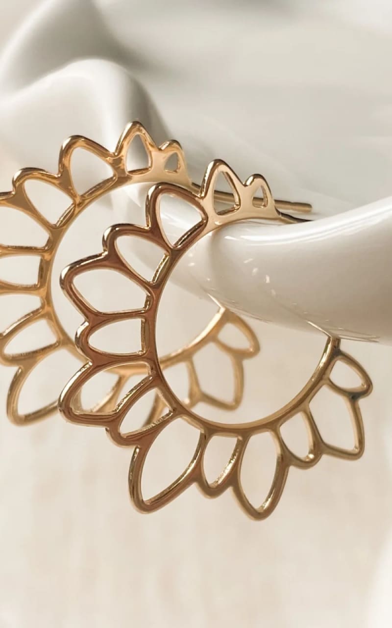 Agaveh - Flower Girl Hoops - jewelry