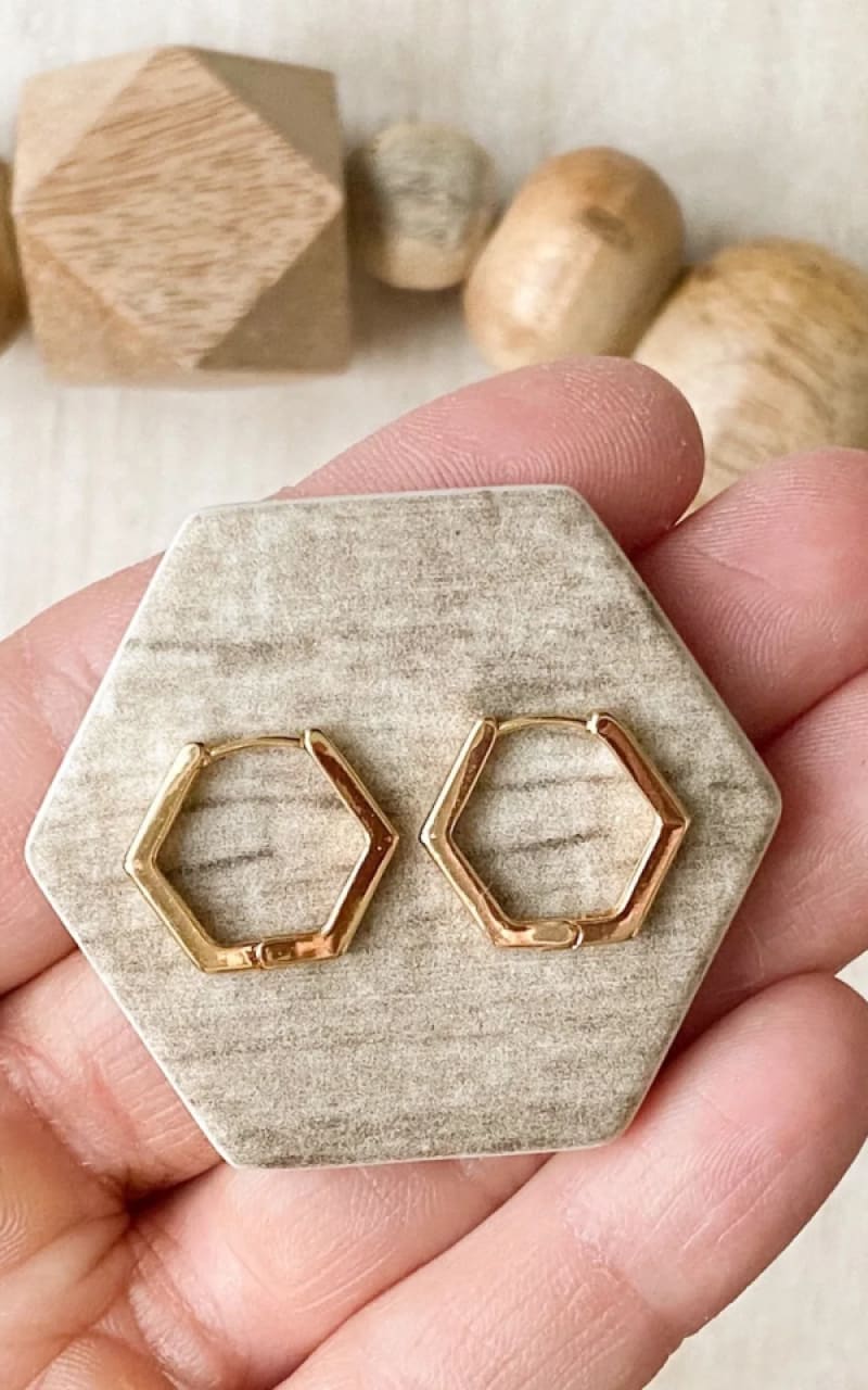 Agaveh - Hex Huggies - jewelry