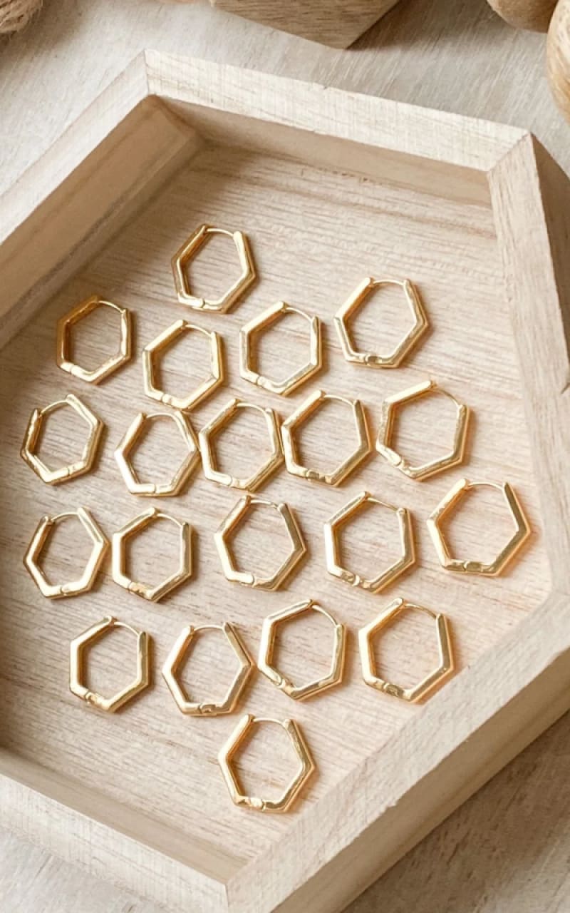 Agaveh - Hex Huggies - jewelry