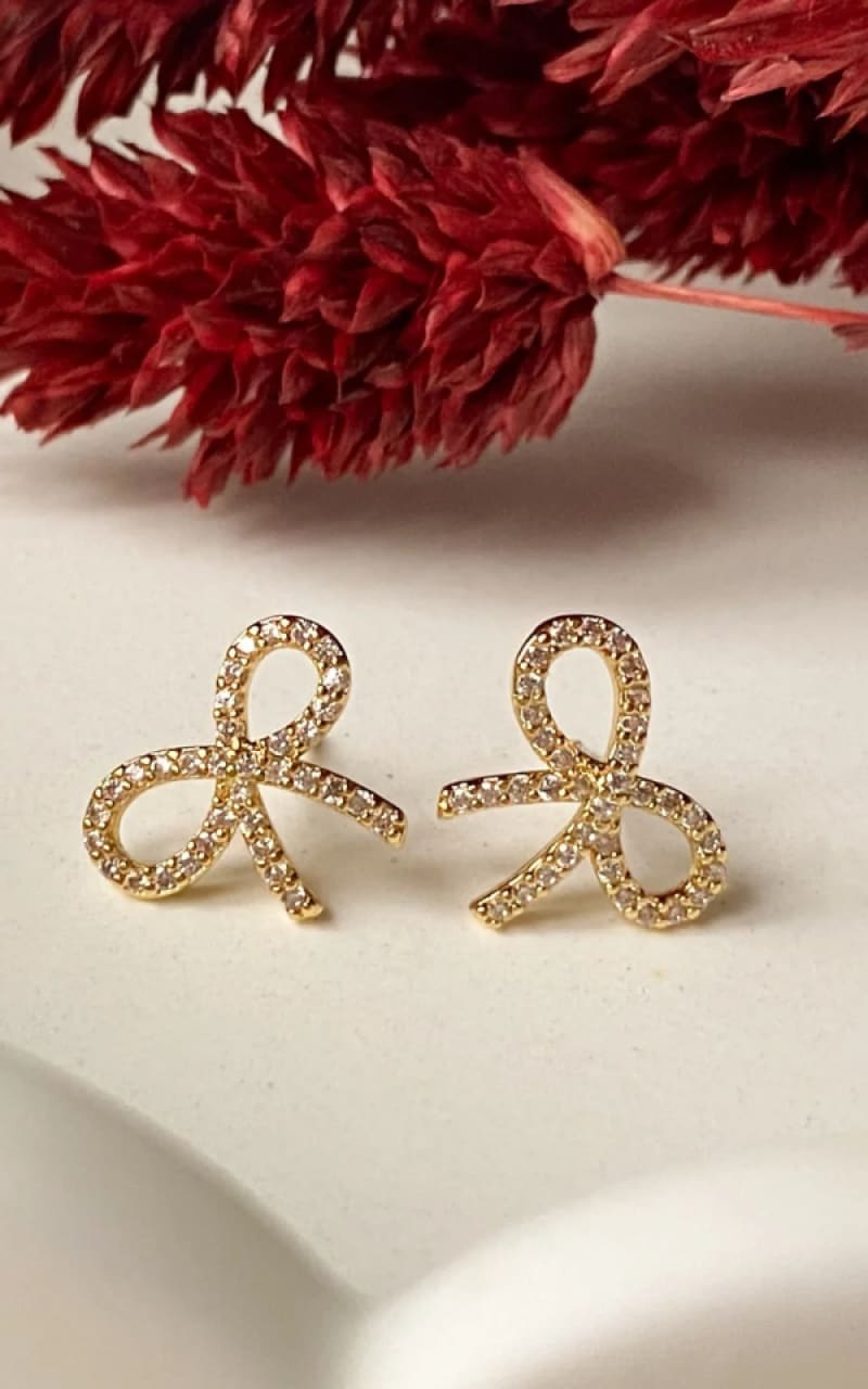 Agaveh - Juliet Bow Studs - jewelry