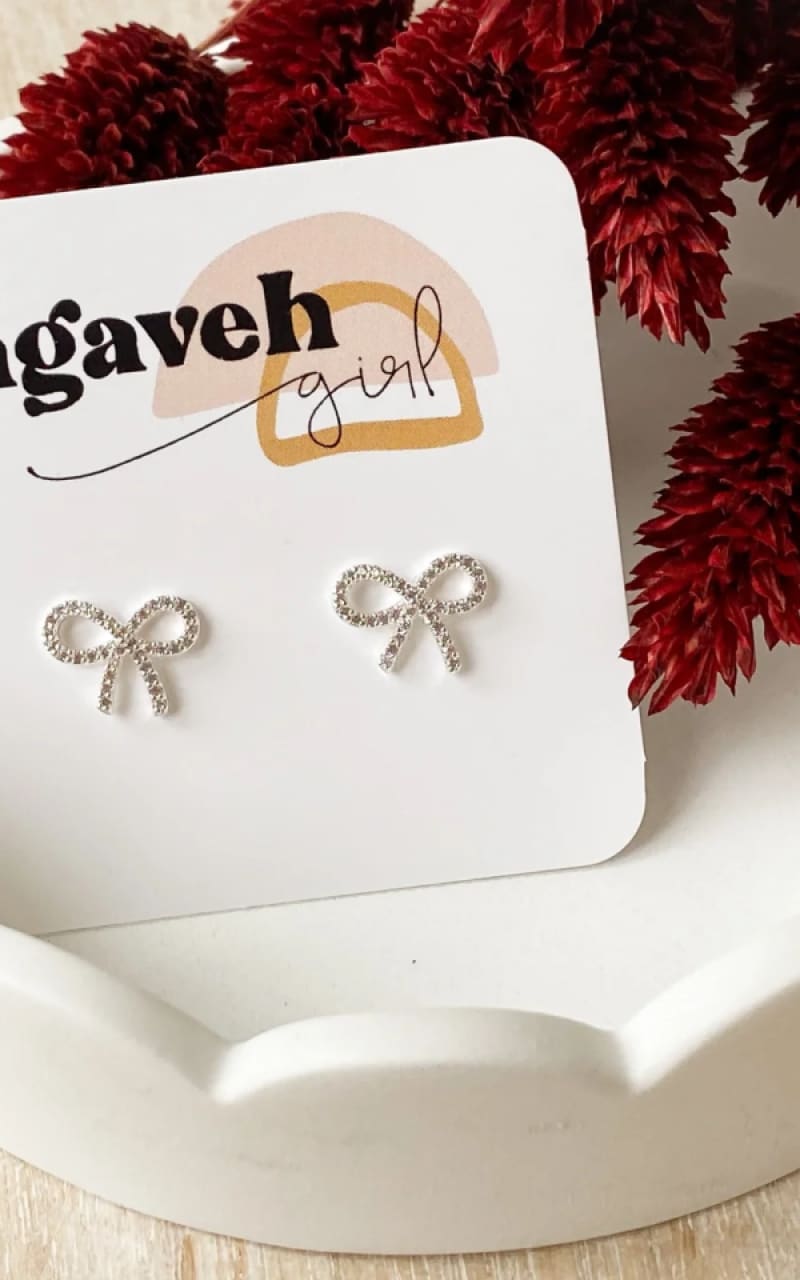 Agaveh - Juliet Bow Studs - jewelry