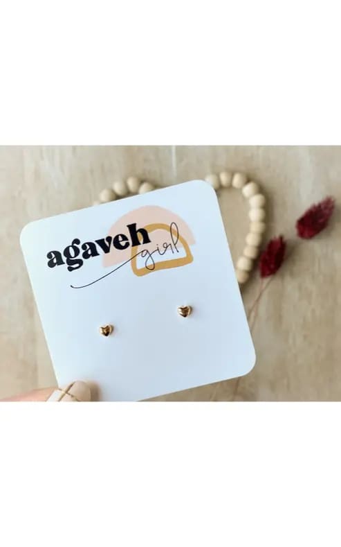 Agaveh- Little Lovies Earrings - Gold - jewelry