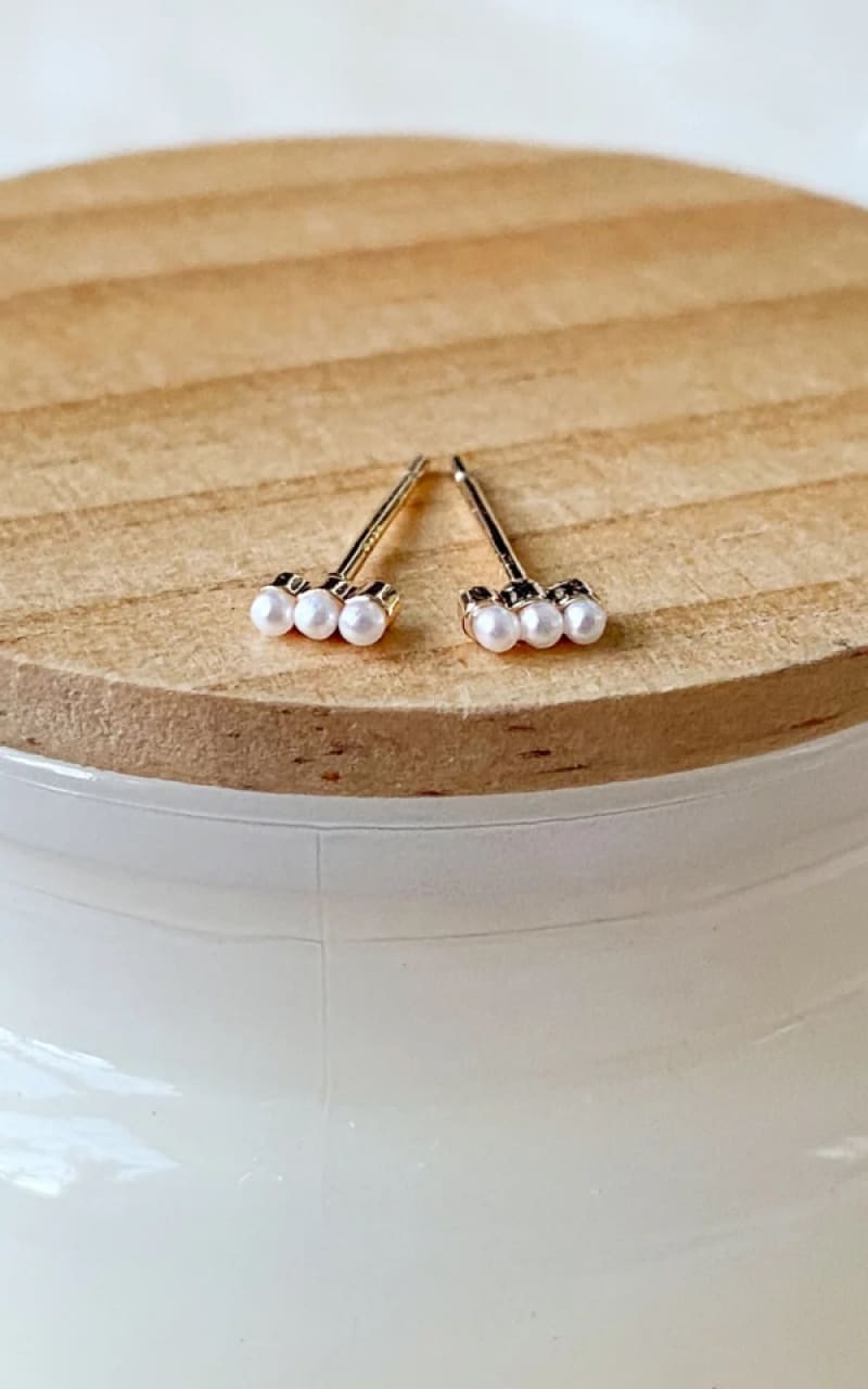 Agaveh - Mira Pearl Studs - jewelry