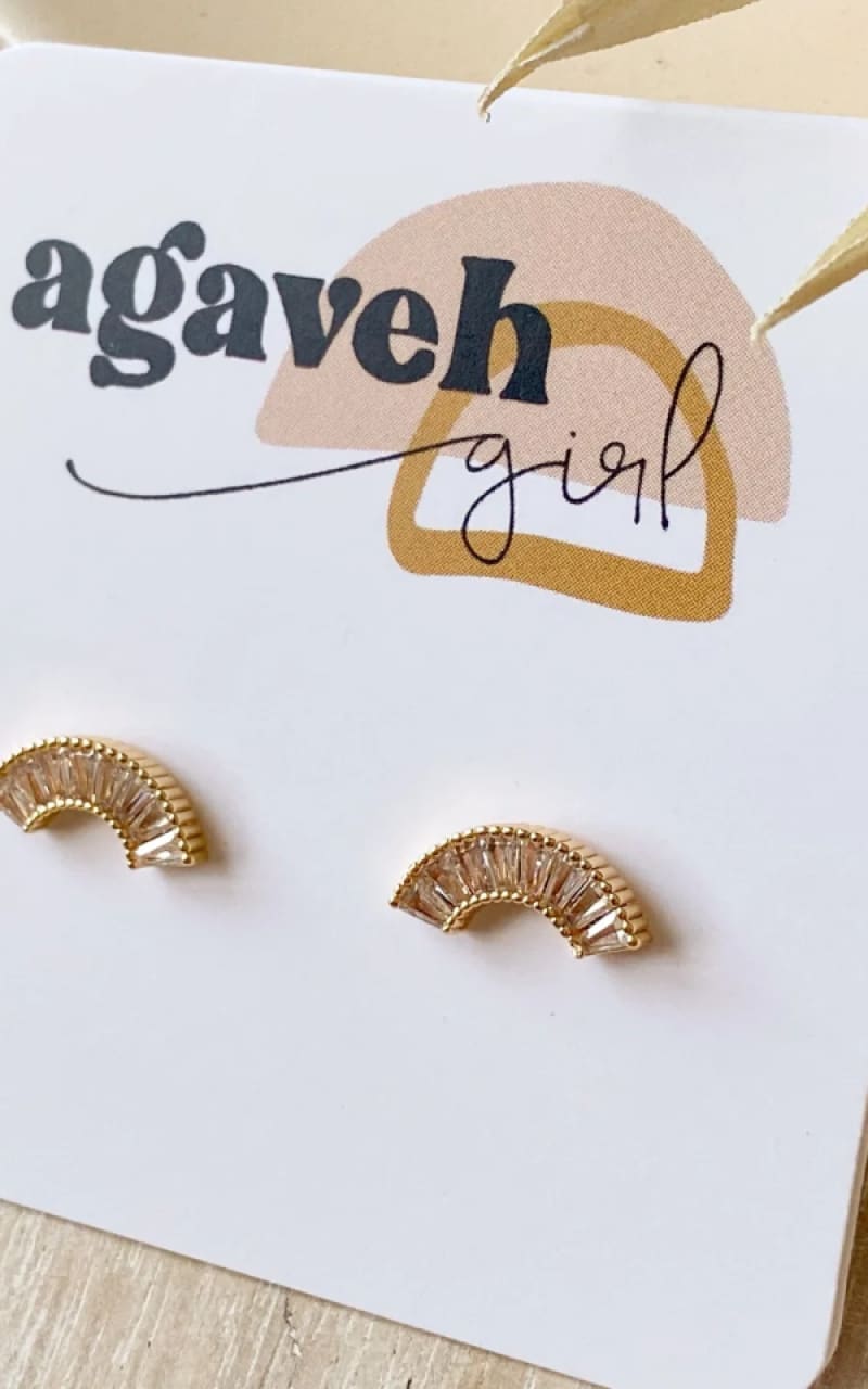 Agaveh - Tate Cubic Stud - jewelry