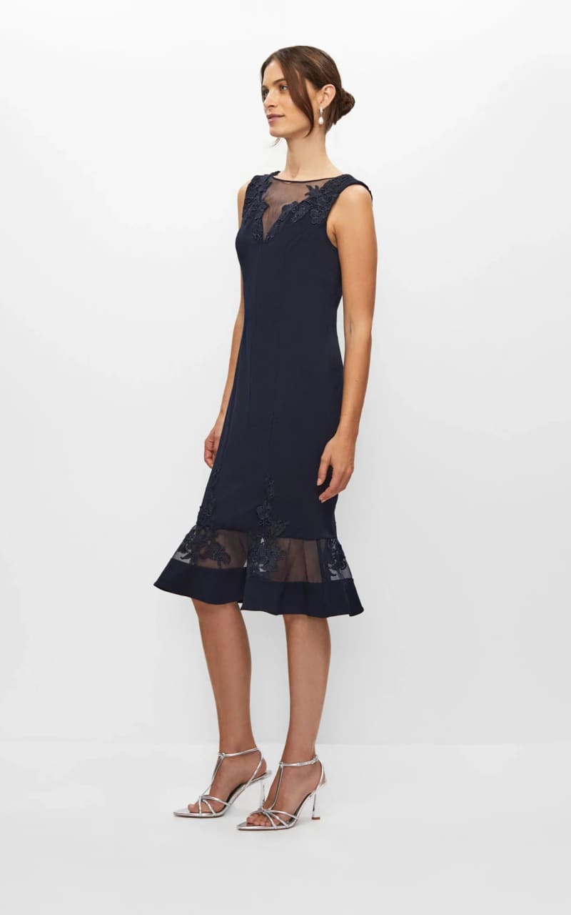 Aidan Maddox- Sleeveless Lace Fit & Flare Dress