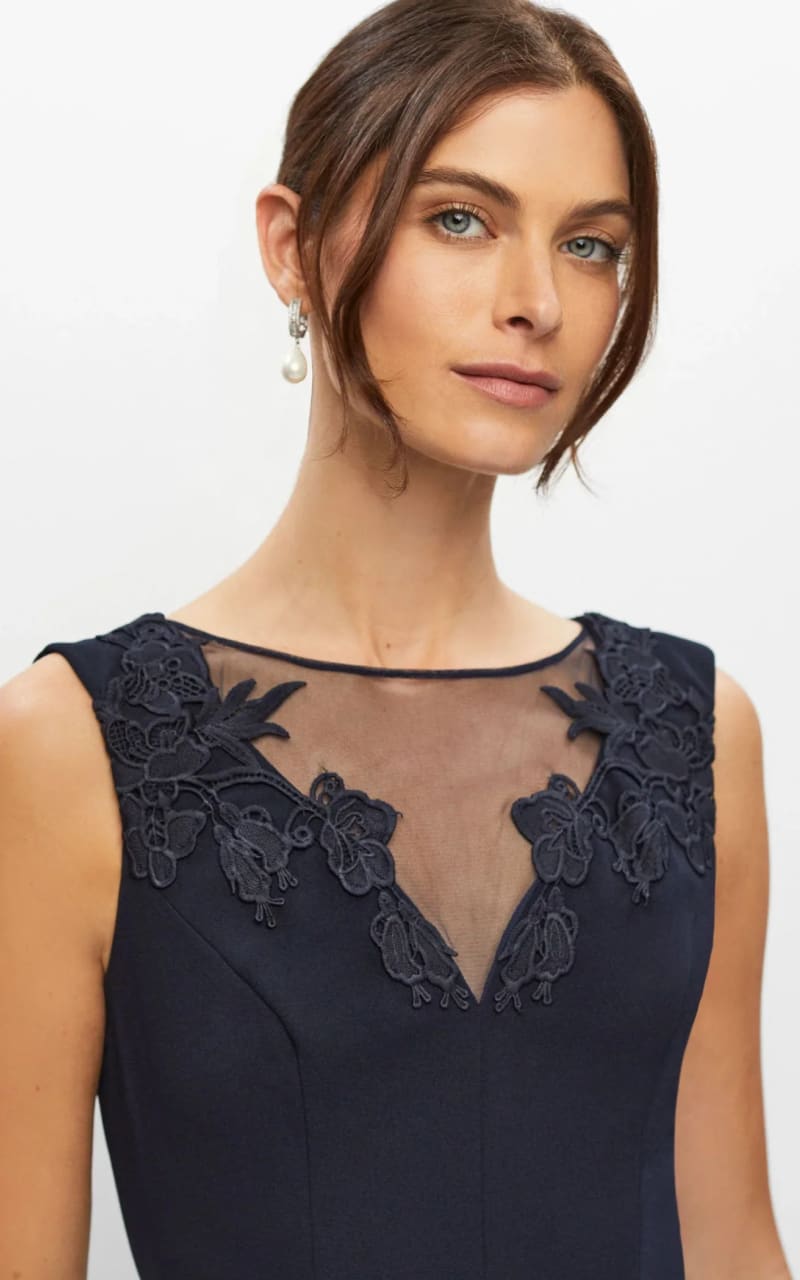 Aidan Maddox- Sleeveless Lace Fit & Flare Dress