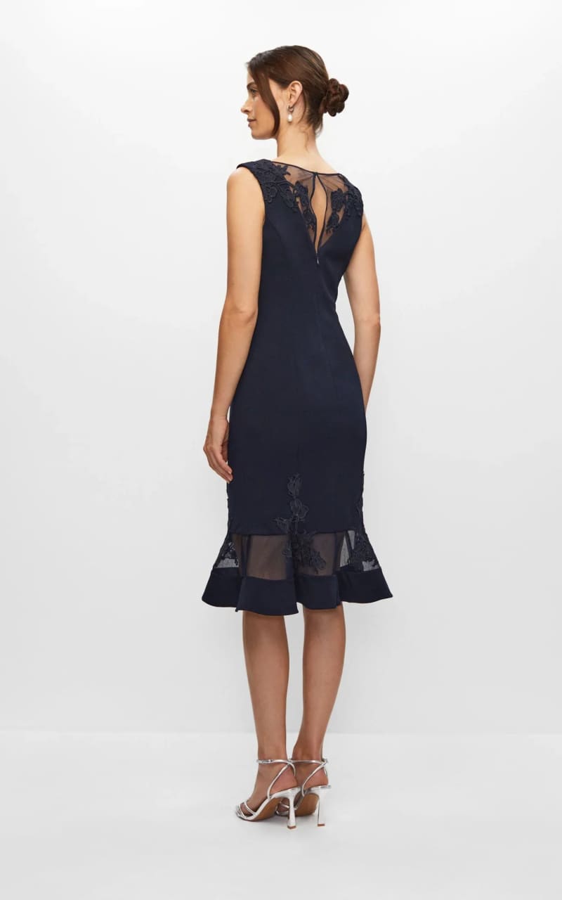 Aidan Maddox- Sleeveless Lace Fit & Flare Dress