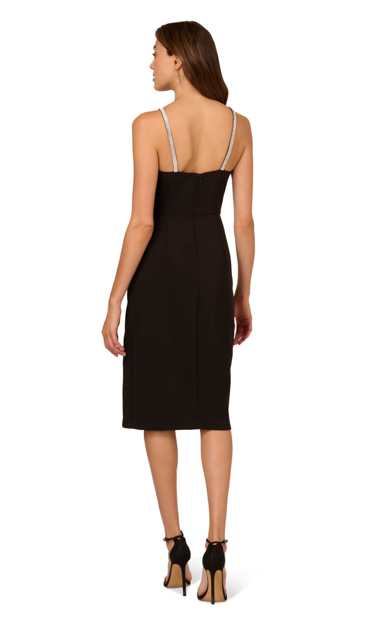 Aidan Mattox- Elena Crepe Midi Dress