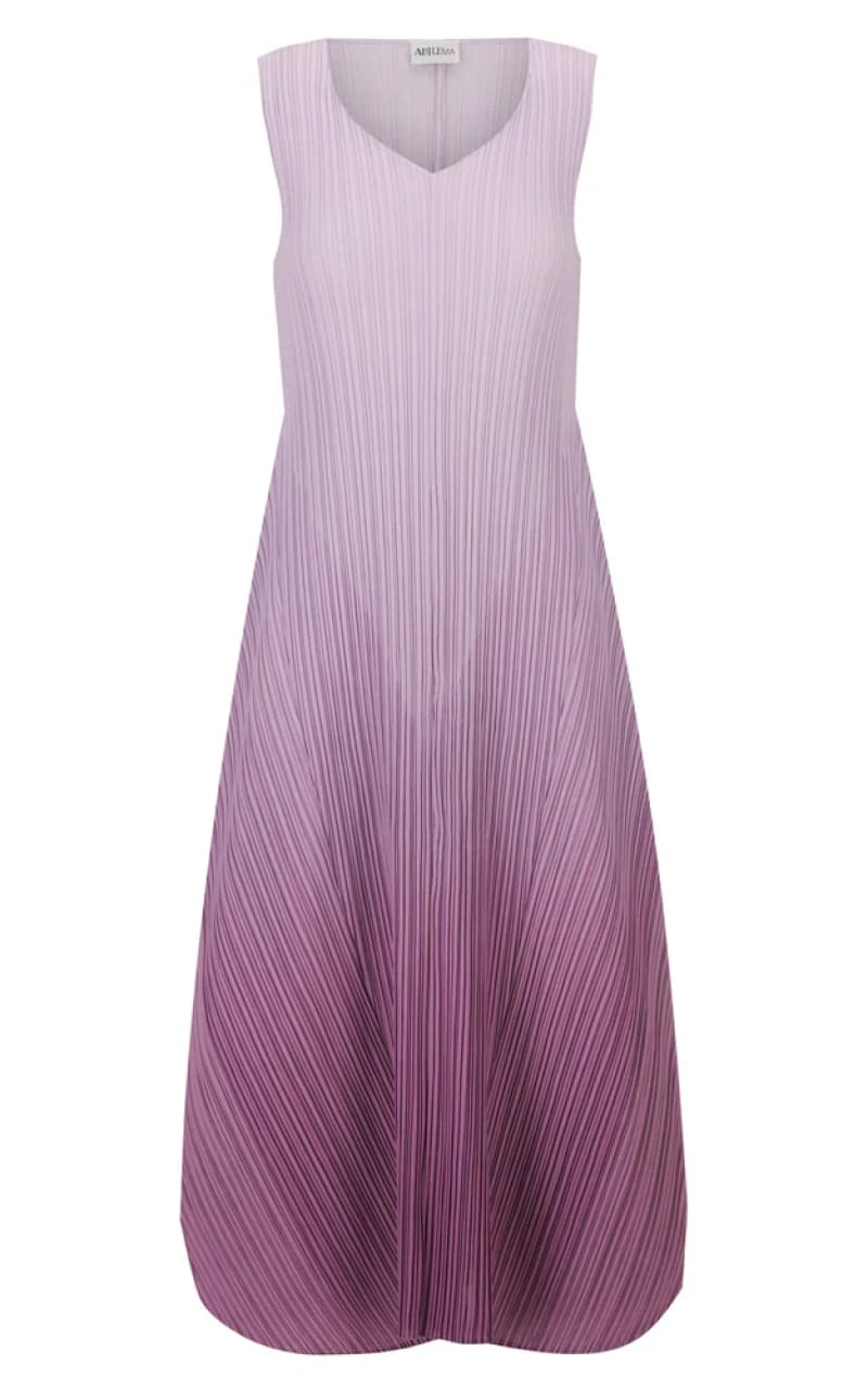 Alquema- Long Estrella Dress - Foggy Lavender