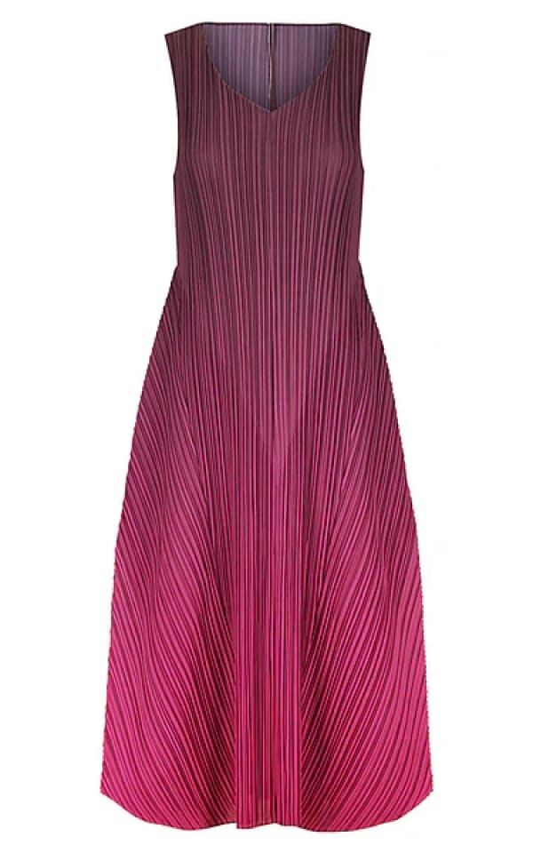 Alquema- Long Estrella Dress in Mulberry Ombre