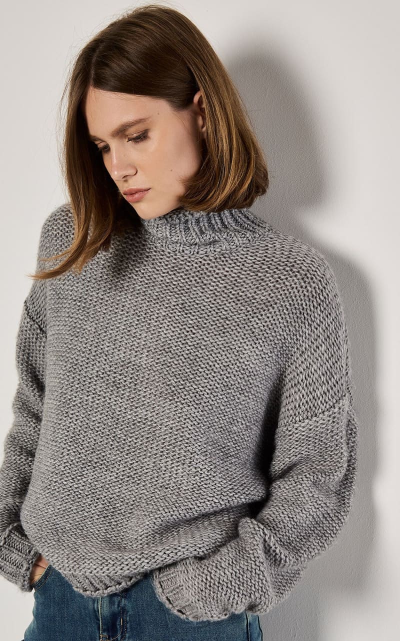 Apricot - Oversized Chunky Knit Jumper - SWEATER