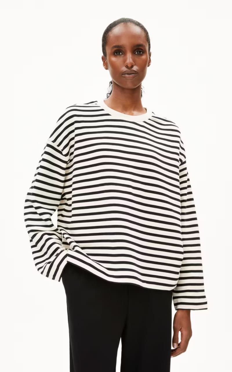 Armed Angels- Frankaa Maarlen Stripe Sweatshirt - SWEATER &