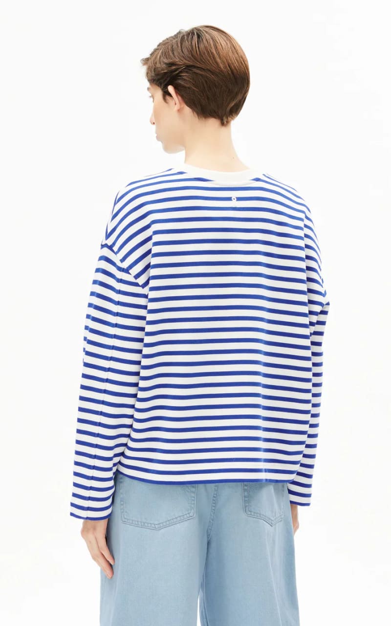 Armed Angels- Frankaa Maarlen Stripe Sweatshirt in Undyed