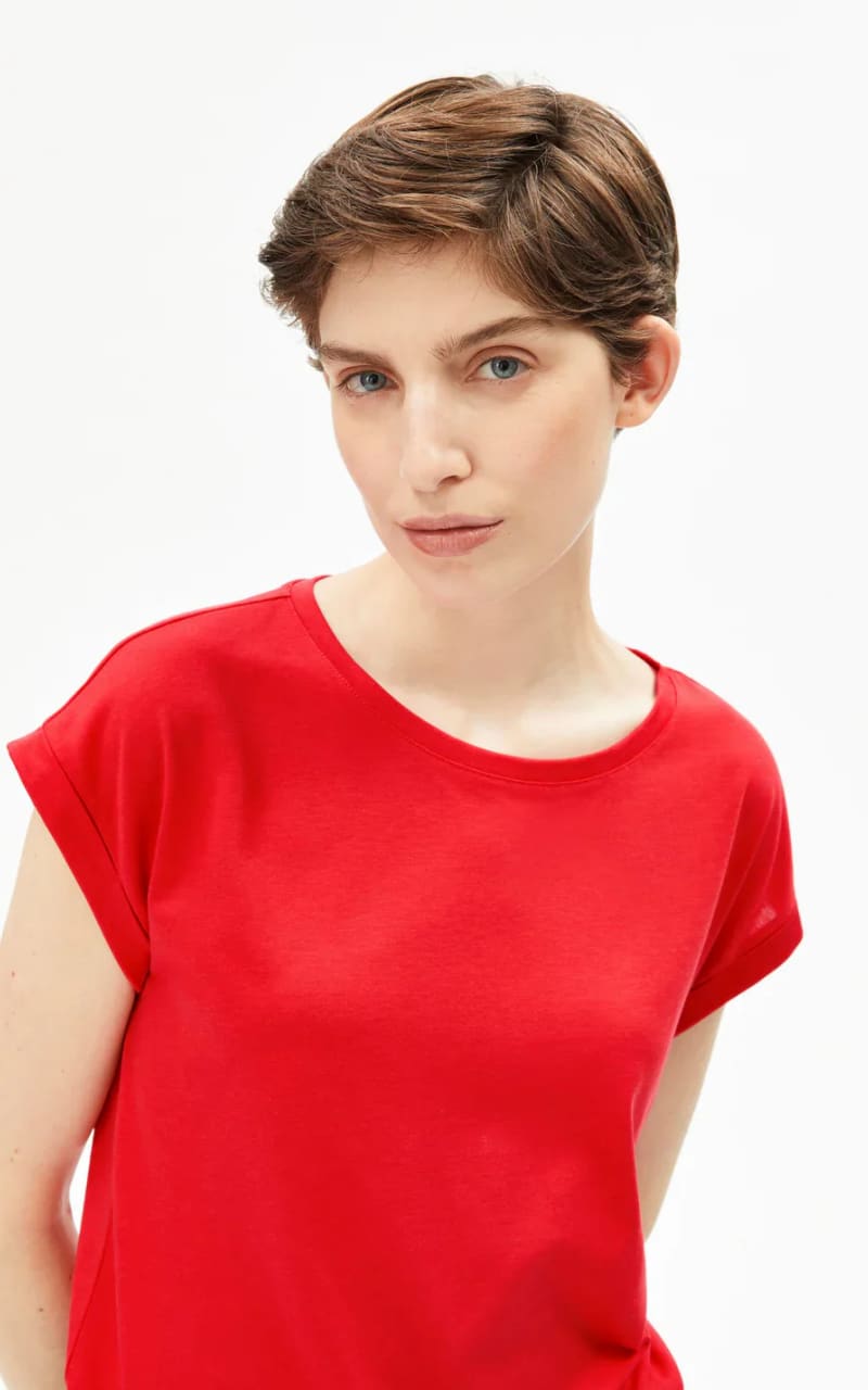 Armed Angels- Jilaana T-Shirt in Mars Red - T-SHIRT & TANK