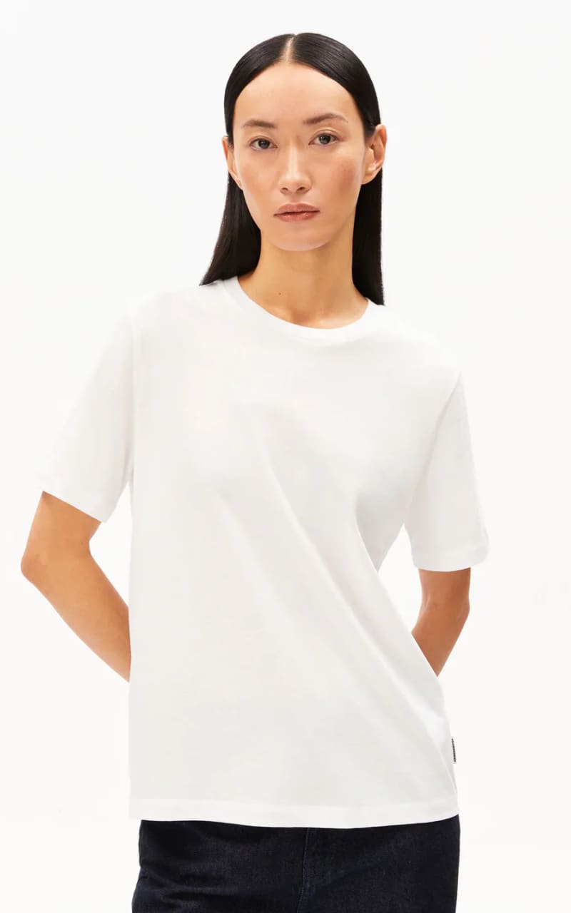 Armed Angels- Lualaa T-Shirt in White - T-SHIRT & TANK