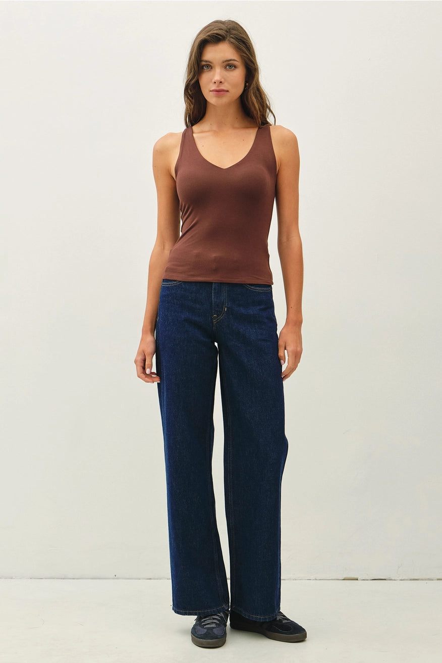 Be Cool - New Color Soft Core Basic V-Neck Tank