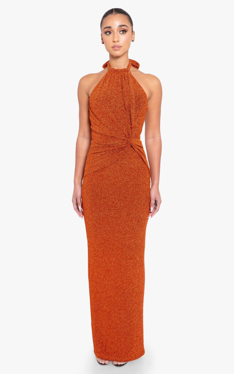 Black Halo - Fina Gown in Radiant Spice - Dress