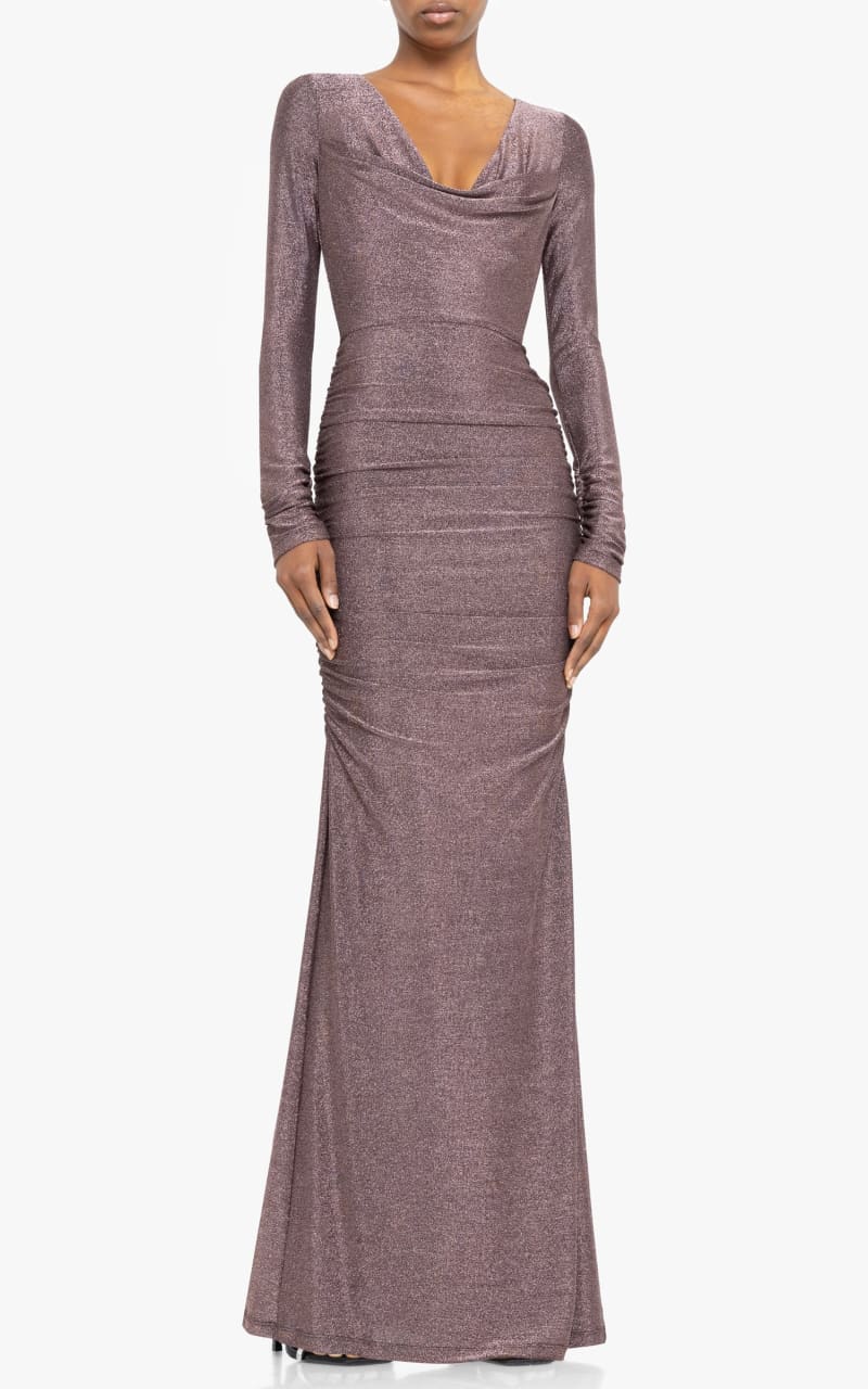 Black Halo- Rafaela Maxi in Rose Quartz - DRESS