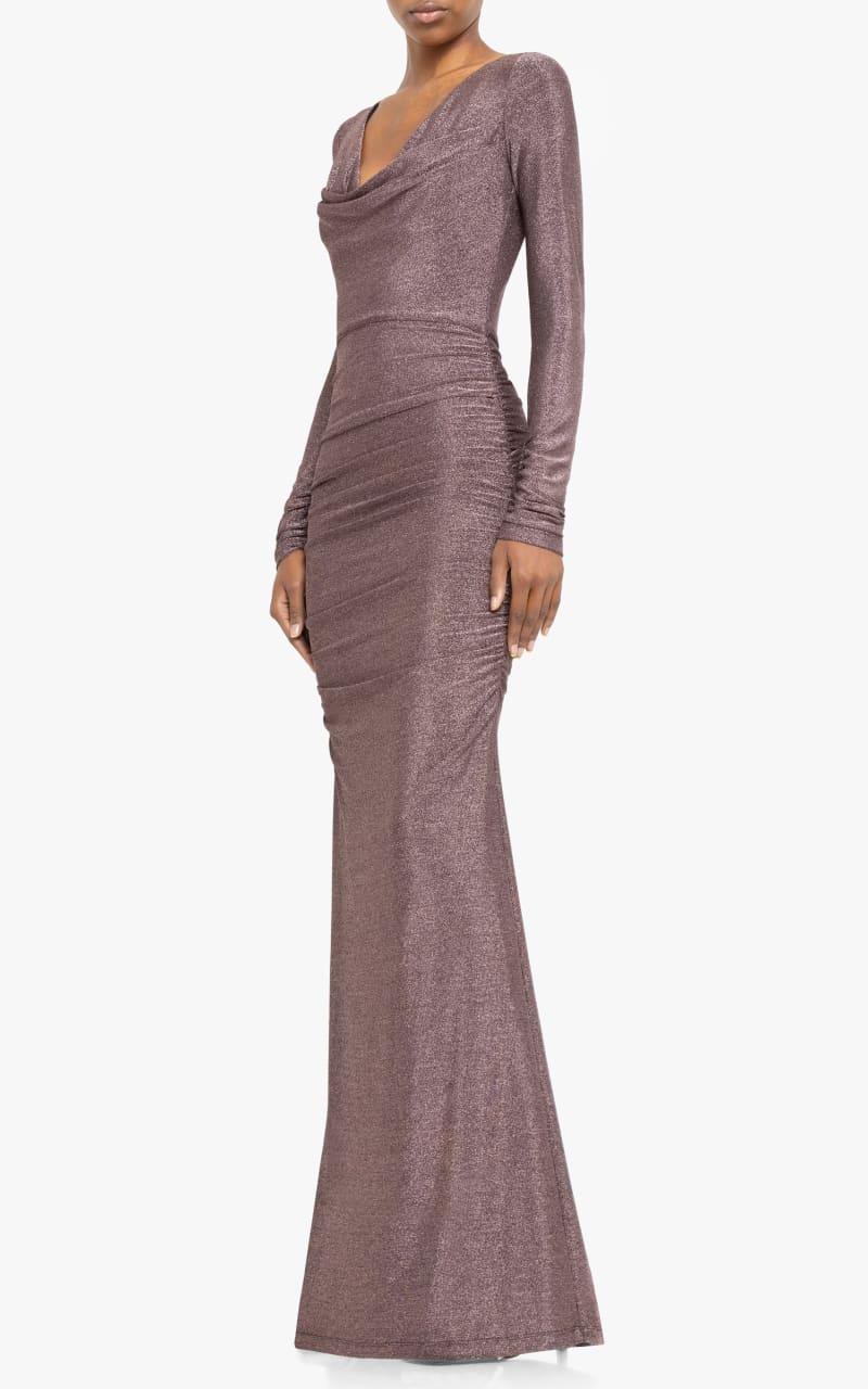 Black Halo- Rafaela Maxi in Rose Quartz - DRESS