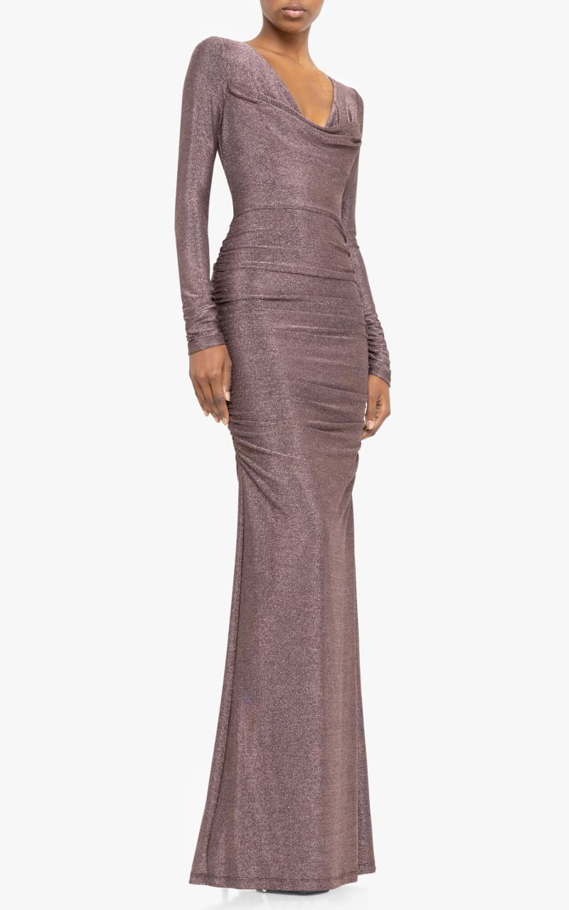Black Halo- Rafaela Maxi in Rose Quartz - DRESS