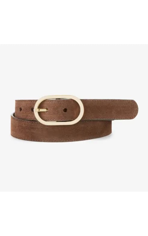 Brave Leather - Kezia Belt in Castoro Suede - belt
