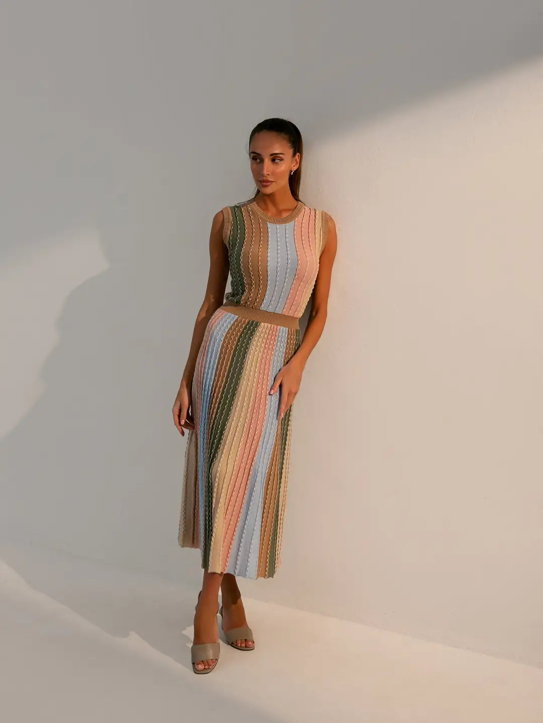 25 UNION- Estel Knitted Midi Dress