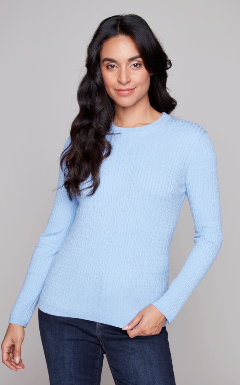 Carré Noir- Textured Knit Sweater - SWEATER & SWEATSHIRT