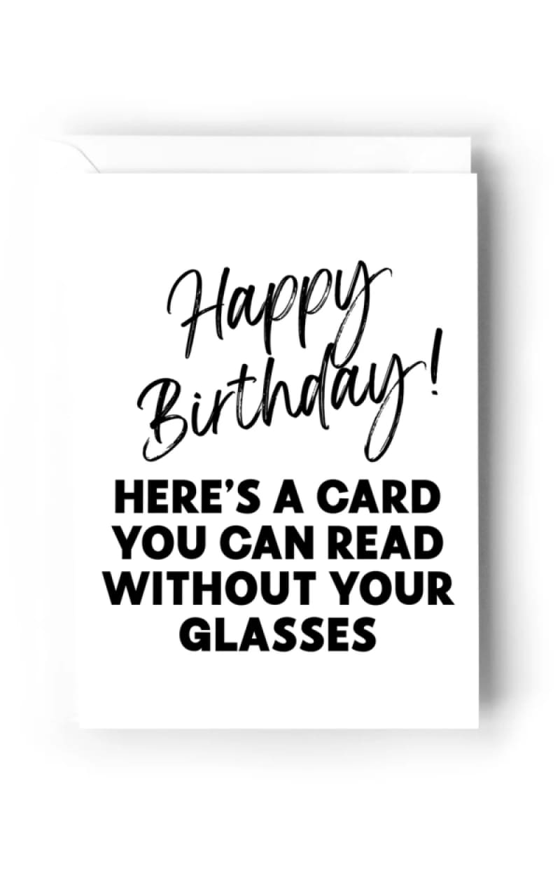 Creativien Studio- A Card You Can Read Without Your Glasses