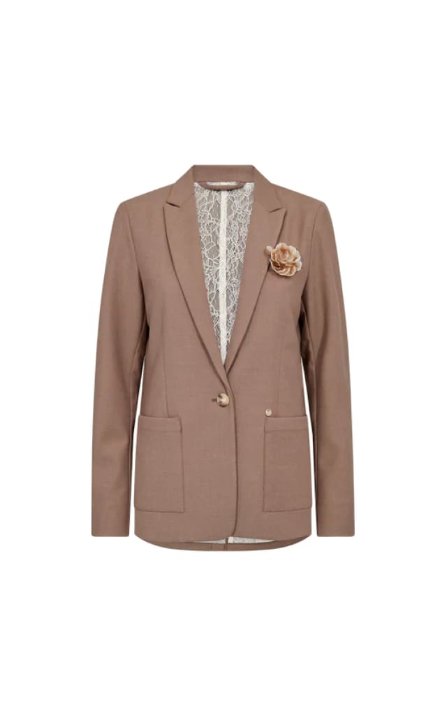Mos Mosh- Phebs Polly Blazer in Coffee Quartz - BLAZER